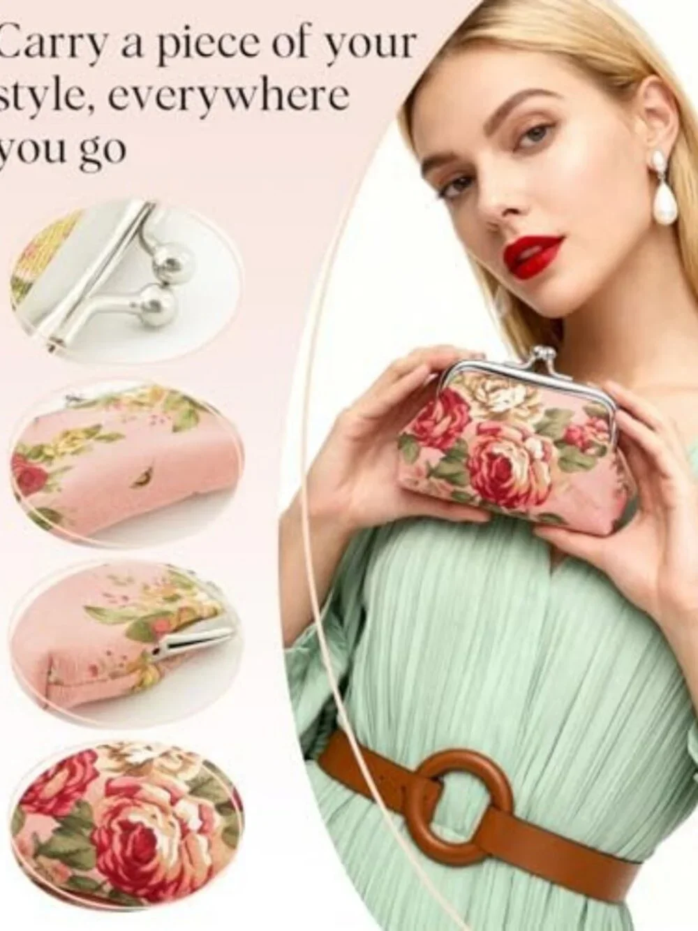 36 Pcs Floral Coin Purses Set, Vintage Mini Wallets for Women & Girls, Cute Gift